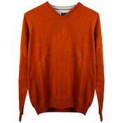 Mens V-Neck Jumper - Ginger - S image