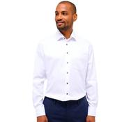 Mens Modern Fit Structured Shirt - White - 46 image