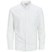 Mens Slim Oxford Shirt - White - L image