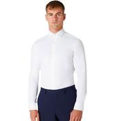 Mens Slim Stretch Dress Shirt - White - 37