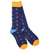 Mens Surfer Bamboo Socks - Blue - 7-11 image