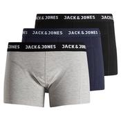Mens Anthony 3-Pack Trunks - Black/Blue/Grey - S image