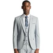 Mens Slim Houndstooth Matteo Suit Jacket - Sky Blue - 38S image