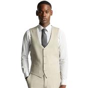 Mens Mario Waistcoat - Beige - 42R image