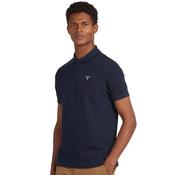 Mens Tartan Pique Polo Shirt - New Navy - S image