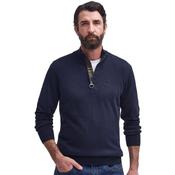 Mens Cotton Half-Zip Sweater - Navy - S image