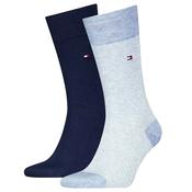 Mens 2-Pack Birdseye Socks - Light Blue - 9-12 image