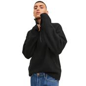 Mens Ollie Half-Zip Knit Jumper - Black - XL image