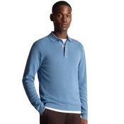 Mens 3 Button Sweater - Sky Blue - 2XL image