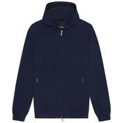 Mens Tonal Eagle Hooded Bomber Jacket - Dark Navy - XS image