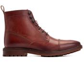 Mens Banff Grain Toe Cap Boots - Tan - 7 image