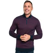 Mens Utah Warriors 1/4 Zip Sweater - Plum - 2XL image