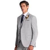 Mens Phillip Comfort Fit Suit Jacket - Silver - 52S