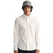 Mens Slim Fit Classic Oxford Shirt - White - S