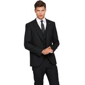 Mens James Tapered Fit Suit Jacket - Black - 34S
