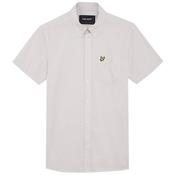 Mens Short Sleeve Gingham Shirt - Cove/White - S