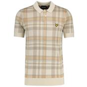 Mens Tartan Knitted Polo Shirt - Luna - M image