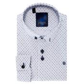 Boys Ryan Shirt - White/Navy - 10 image