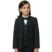 Boys James Communion Suit Waistcoat - Black - 3 image