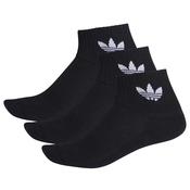 Mens Mid Crew 3-Pack Socks - Black - M image