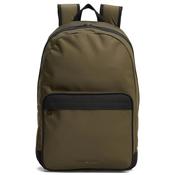 Metal Logo Double Zip Backpack - Army Green - One image
