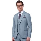 Mens Henry Pinstripe 3-Piece Suit - Ice - 36R image