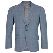 Mens Dale Check Suit Jacket - Sky Blue - 46S image