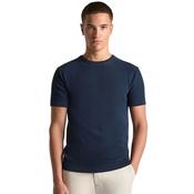 Mens Knitted T-Shirt - Navy - 2XL image