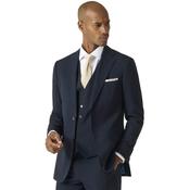Mens Harcourt Tweed Effect Suit Jacket - Ink - 36R image