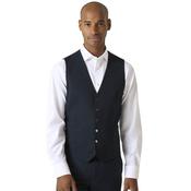 Mens Harcourt Tweed Effect Suit Waistcoat - Ink - 38R image