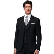Mens James Tapered Suit Waistcoat - Black - 34R image