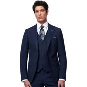 Mens James Tapered Suit Waistcoat - Navy - 34R image
