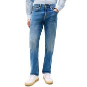 Mens Denton Faded Straight Leg Jeans - Light Blue - 32W X 30L image