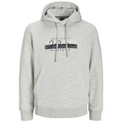 Mens Frederiksberg Box Script Hoodie - White Melange - 2XL image
