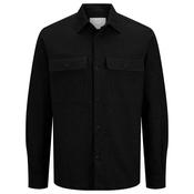Mens Raymond Solid Overshirt - Black - 2XL image
