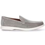 Mens Charles Yacht Suede Loafers - Grey - 8 image