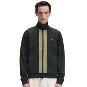 Mens Chenille Tape Track Jacket - Night Green - S image