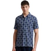 Mens Astral Print Short Sleeve Shirt - Sigil Blue - S image