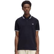 Mens M3600 Twin Tipped Polo Shirt - Navy/White - XS image