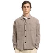 Mens Henry Relaxed Fit Overshirt - Sand - S image
