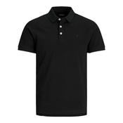 Mens Plain Polo Shirt - Black Tonal - XS