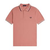Mens Tipped Polo - Putty Pink - XS image