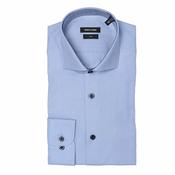 Mens Slim Dress Shirt - Blue - 38 image