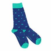 Mens Clover Bamboo Socks - Blue - 7-11 image