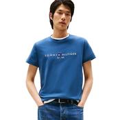 Mens Logo Embroidery Slim T-Shirt - Aegean Sea - S image