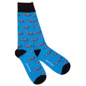 Mens Aeroplane Bamboo Socks - Blue - 7-11 image