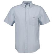 Mens Regular Fit Short Sleeve Dobby Shirt - Fresh Blue - S image