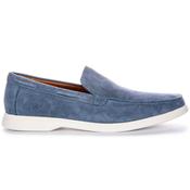 Mens Charles Yacht Suede Loafers - Blue - 9 image