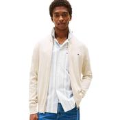 Mens Mock Neck Zip-Through Jumper - Heathered Oatmilk - L image