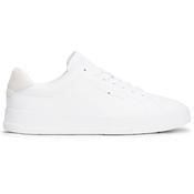 Mens Court Leather Trainers - White - 7 image